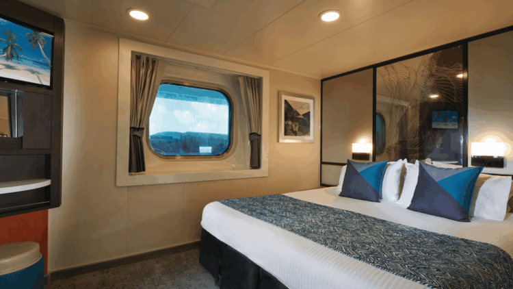 Cabine vue mer obstruée à bord du NCL Jewel