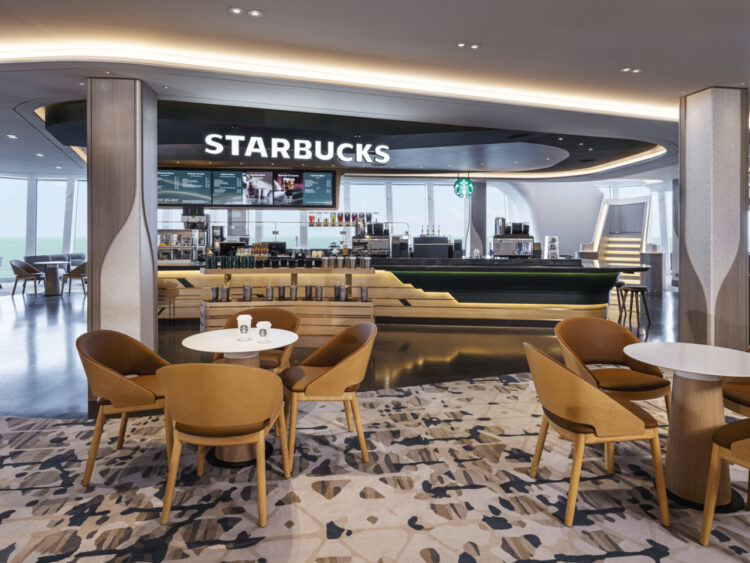 Café Starbucks à bord du NCL Luna