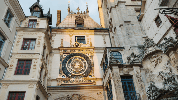 Le Gros-Horloge de Rouen en Normandie en France